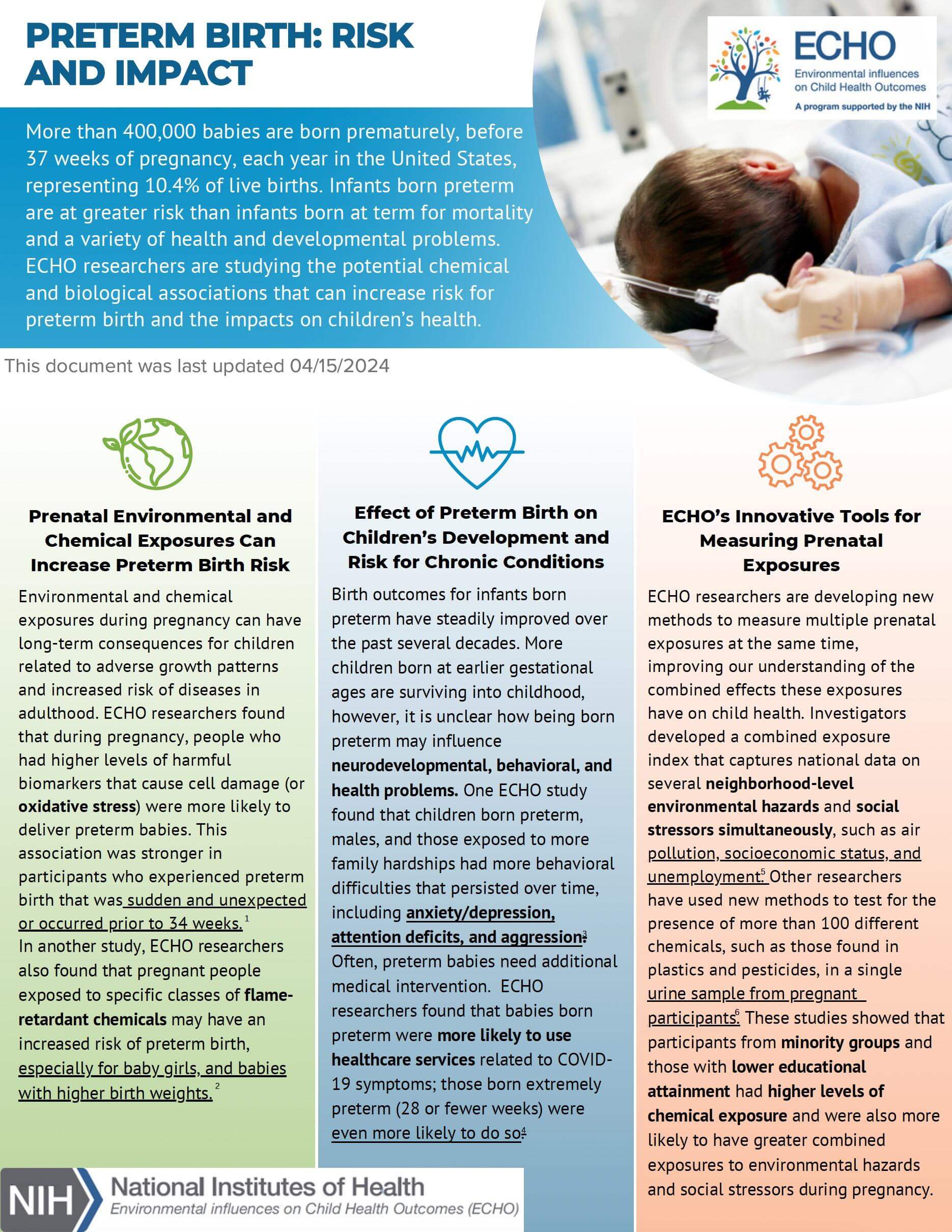 Preterm Birth: Risk and Impact